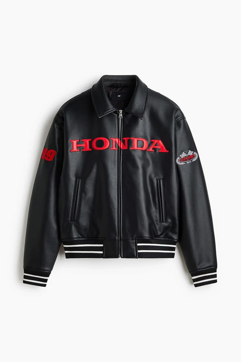 H&M Motif-detail baseball jacket