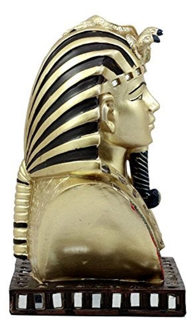 Ebros Gift Ebros Ancient Egyptian Pharaoh Mask of King TUT Statue Golden Tutankhamun Bust Figurine - Image 5