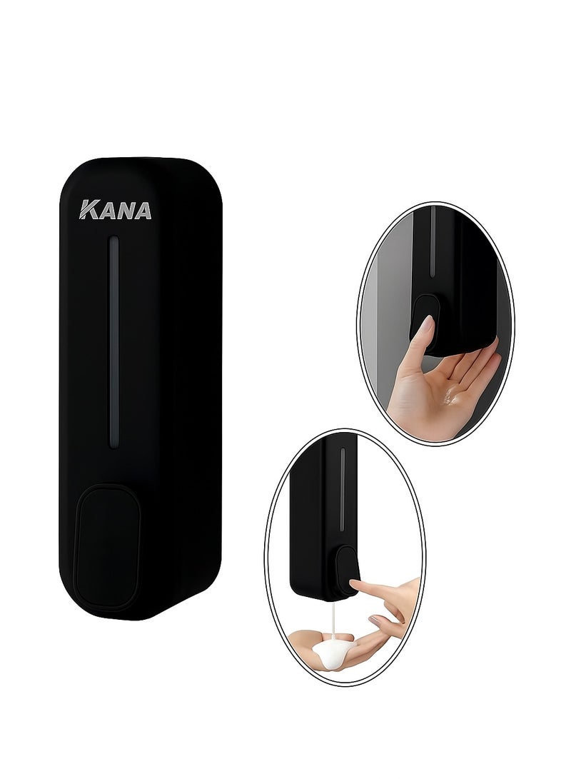 كانا موزع صابون الحائط من كانا 350 مل مضخة معقم اليدين السائل والصابون للاستخدام في المطبخ والحمام والمكتب صحي وسهل التركيب - Image 2