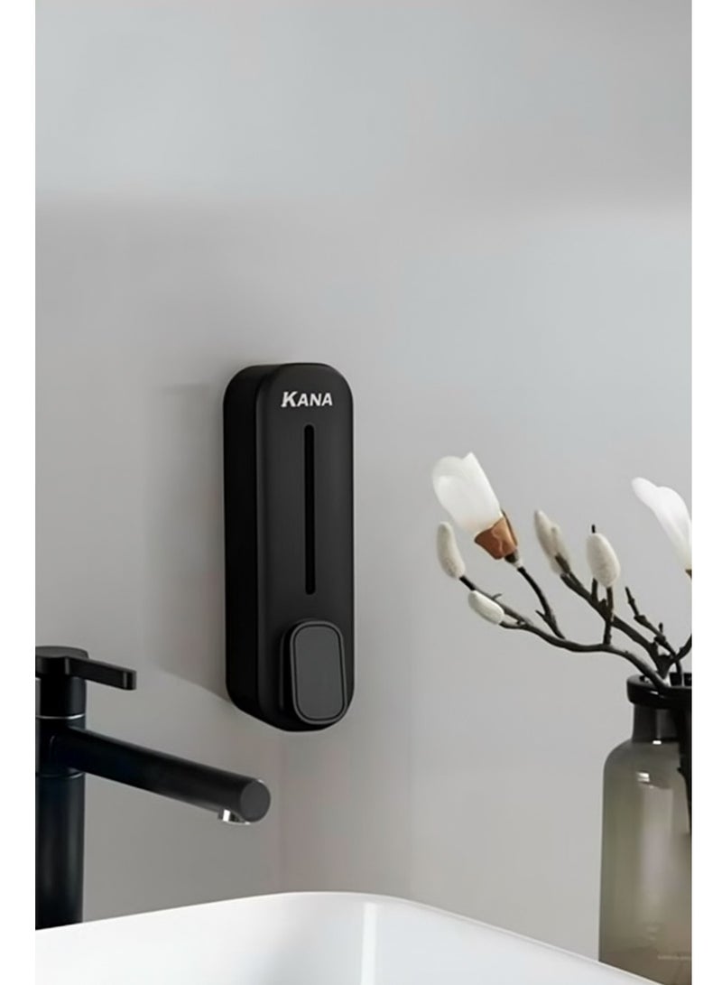 كانا موزع صابون الحائط من كانا 350 مل مضخة معقم اليدين السائل والصابون للاستخدام في المطبخ والحمام والمكتب صحي وسهل التركيب - Image 4