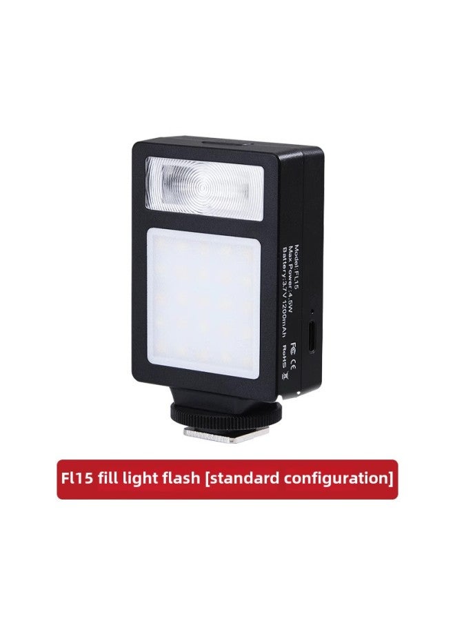 Mini Flash Camera Top Flash Portable Canon Nikon Sony Special External Professional Hot Shoe Universal Supplement-Color:Fl15 Fill Light Flash  - Image 1