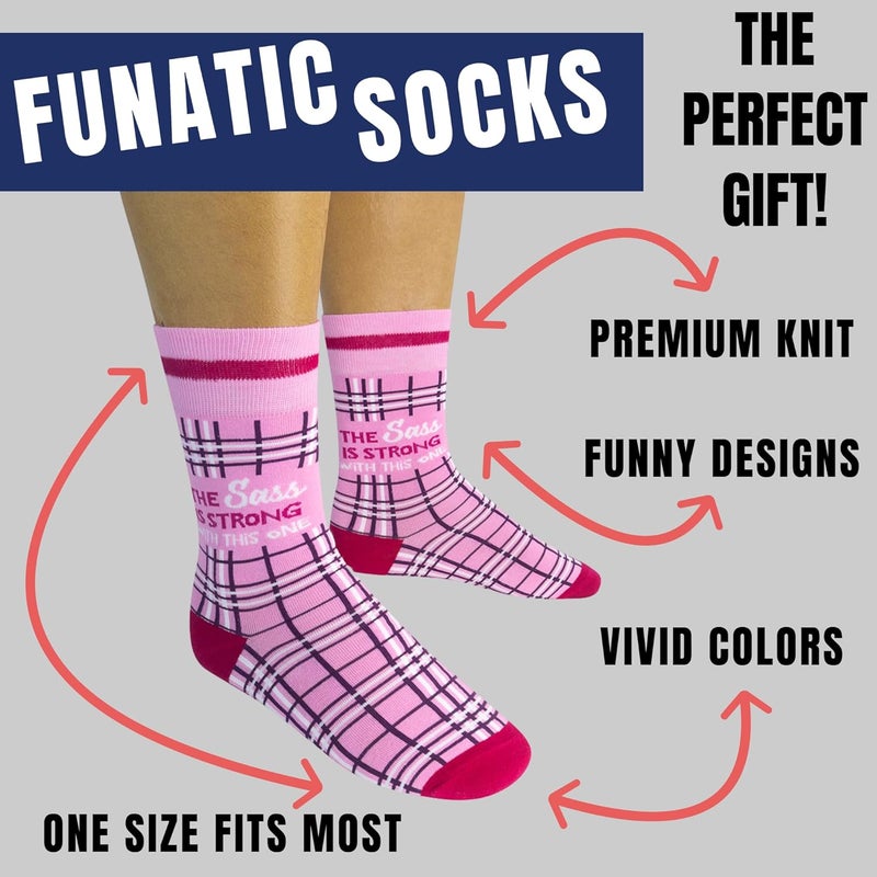 FUNATIC Store Funny and Crazy Socks with Sayings - Novelty Gifts for Men, Women, Teens - Image 2