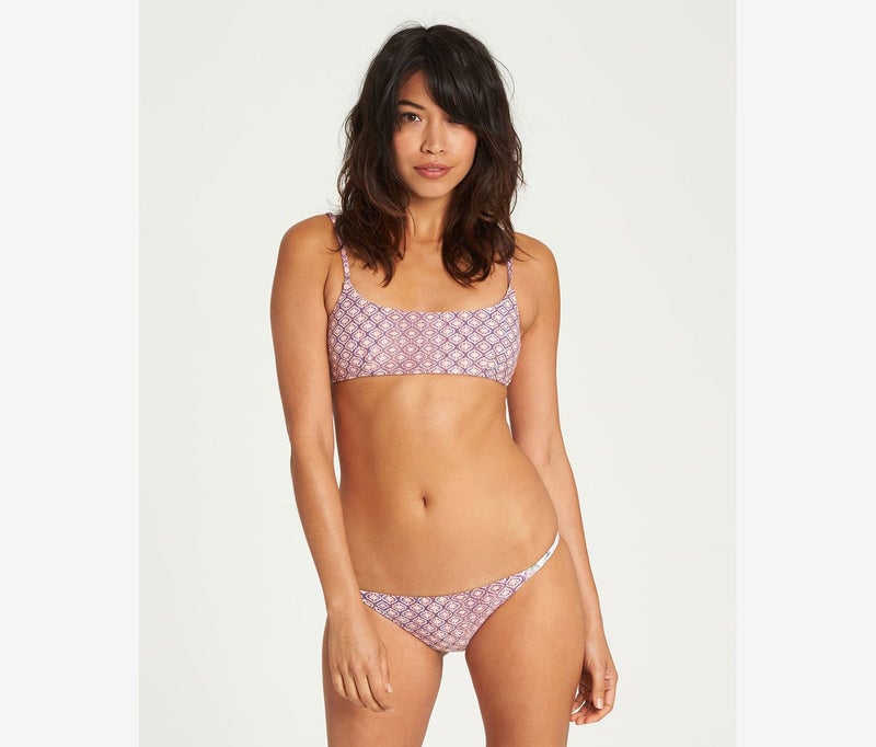 Billabong Stevie Reversible Bralette Bikini Top, Guava  - Image 1