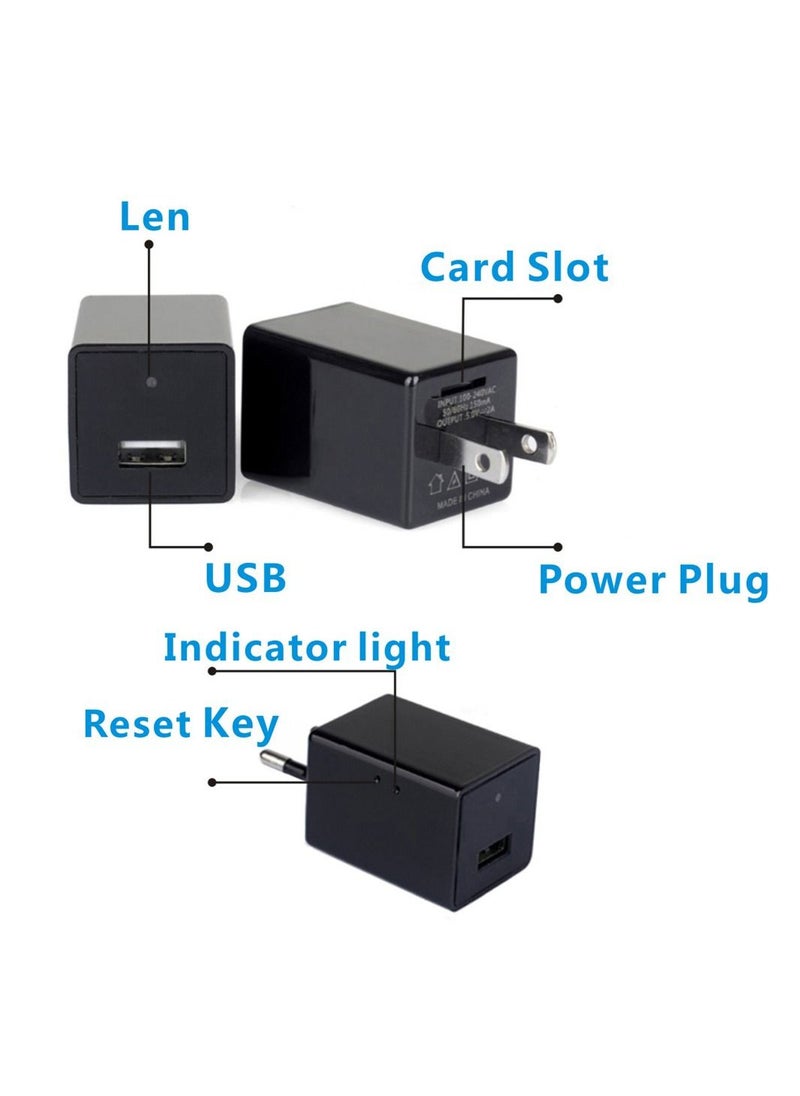 Wall Charger Adapter with 1080P Wi-Fi Hidden Camera App Control
