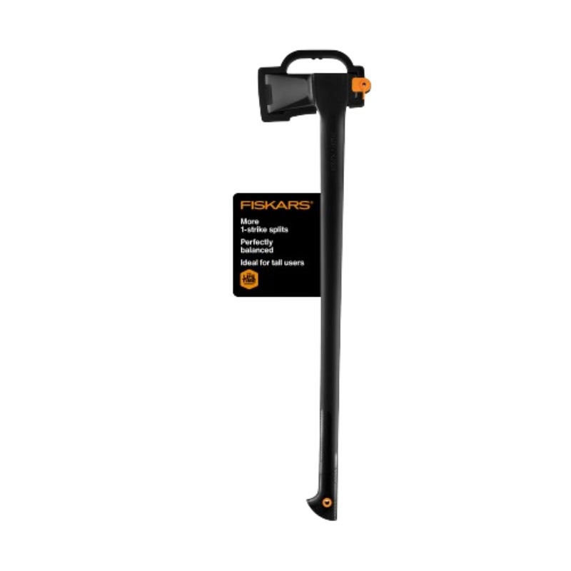 Fiskars 36" Super Splitting Axe, Wood Splitter for Medium to Large Size Logs, with Shock-Absorbing FiberComp Handle, Lawn and Garden Tool, 6 pounds, Black - Image 1