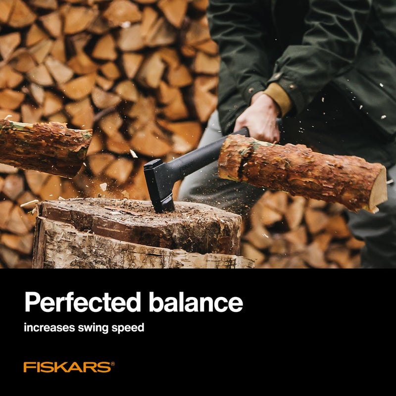 Fiskars 36" Super Splitting Axe, Wood Splitter for Medium to Large Size Logs, with Shock-Absorbing FiberComp Handle, Lawn and Garden Tool, 6 pounds, Black - Image 3