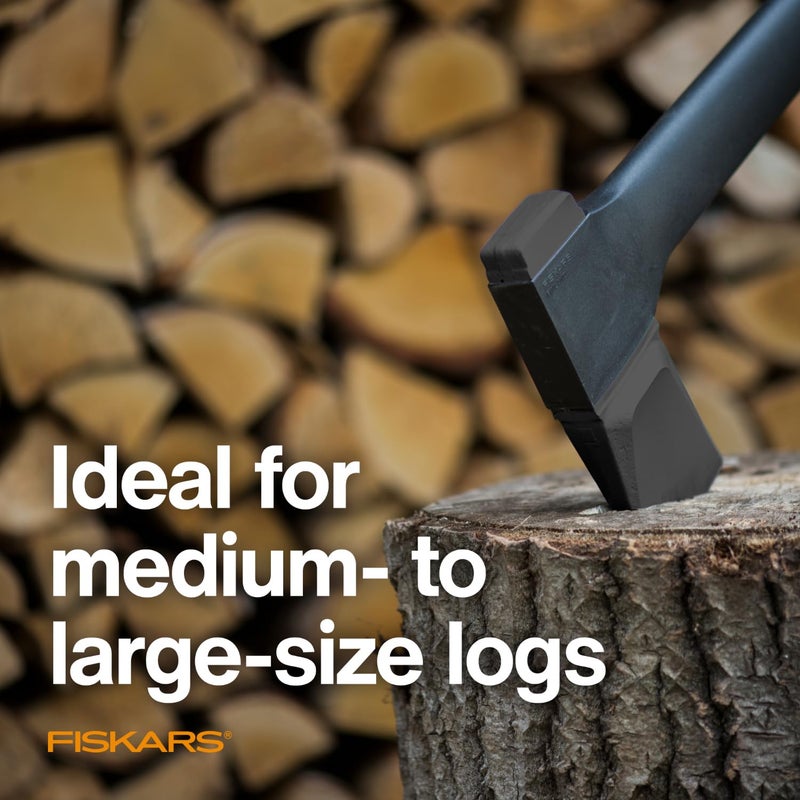 Fiskars 36" Super Splitting Axe, Wood Splitter for Medium to Large Size Logs, with Shock-Absorbing FiberComp Handle, Lawn and Garden Tool, 6 pounds, Black - Image 5