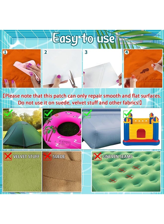 JS Garden TPU Pool Patch Repair Kit, Self-Adhesive Inflatable Repair Tape, Inflatable Patch Repair Kit Waterproof, Repair Supply for Swimming Ring Inflatable Tent Canvas Canopy Tubes Air Bed (15cm x 1m) - Image 5