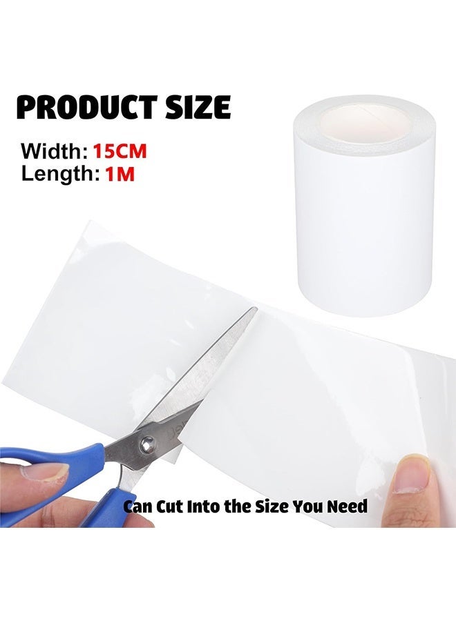 JS Garden TPU Pool Patch Repair Kit, Self-Adhesive Inflatable Repair Tape, Inflatable Patch Repair Kit Waterproof, Repair Supply for Swimming Ring Inflatable Tent Canvas Canopy Tubes Air Bed (15cm x 1m) - Image 2