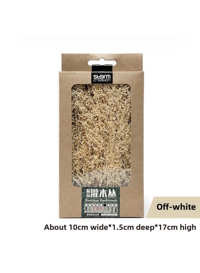 Premium Shrubbery Scene Model Tree Ground Platform Material Thorny Soldier Dry Branch Modification Piece Toy/architecture Model-Color:Beige White  - Image 1