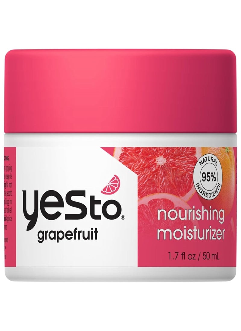 Yes To Yes To Grapefruit Nourishing Moisturizer Renewing Formula That Seals In Moisture  Enhances Glow Hydrates Brightens  Renews With Vitamin C  Antioxidants Natural Vegan  Cruelty Free 17 Fl Oz 