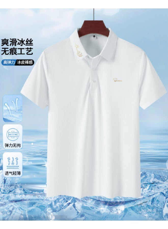 Tucano summer Polo Shirt For Men - Business Casual Seamless Craft Lightweight Short-sleeve T-shirt - Image 1
