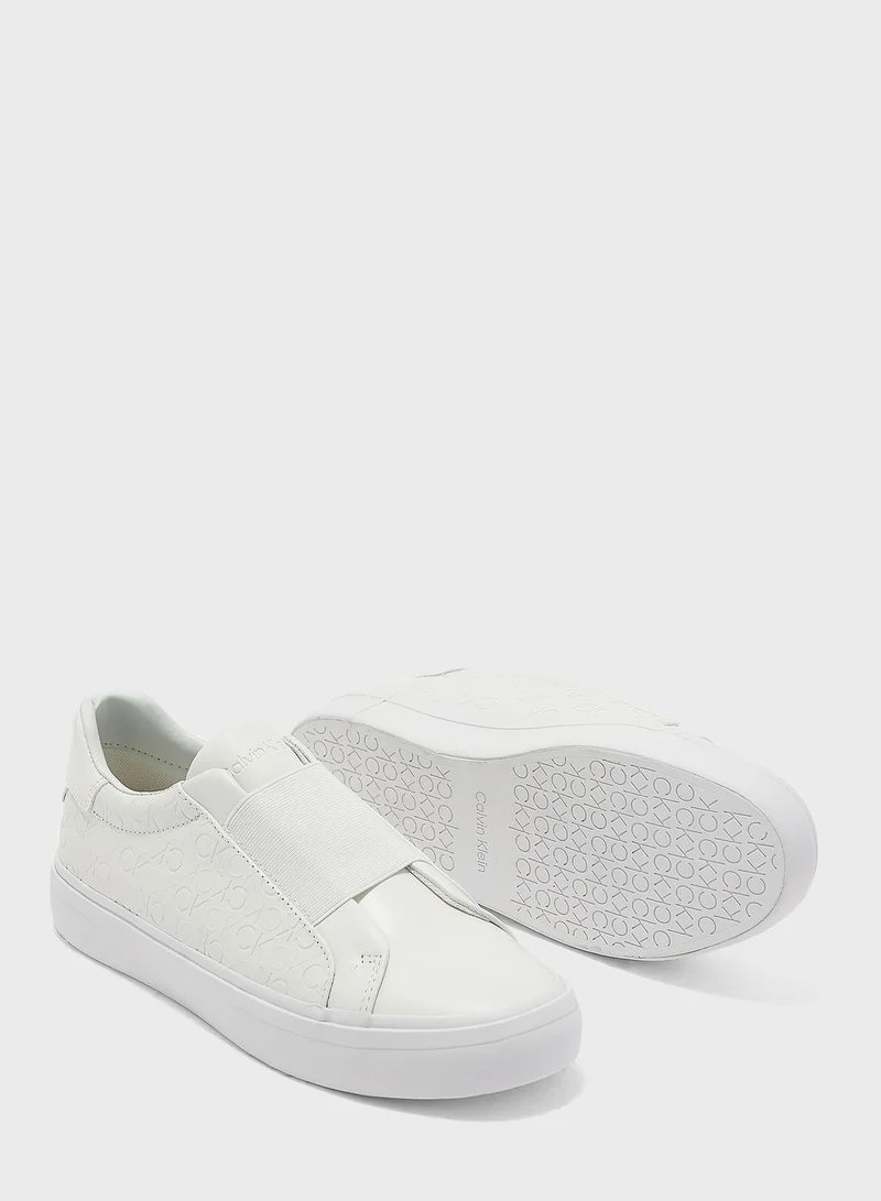 CALVIN KLEIN Vulcanised Monogram Lace Up Sneakers