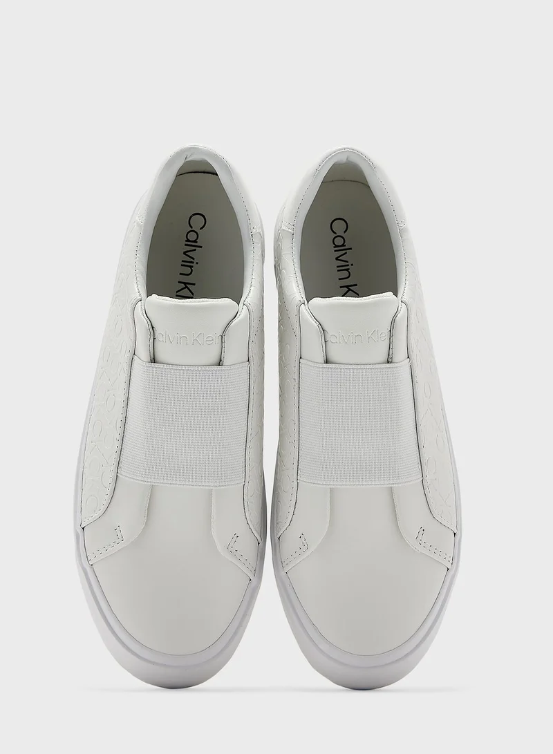 CALVIN KLEIN Vulcanised Monogram Lace Up Sneakers