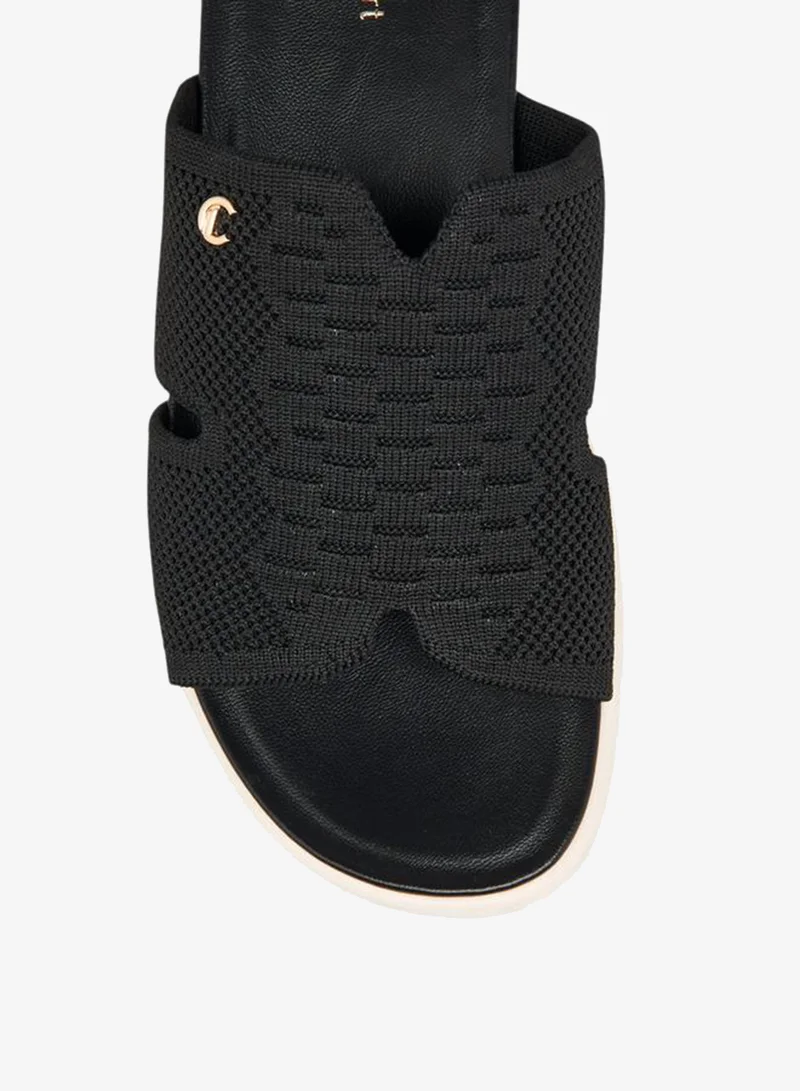 Le Confort BLACK Women Cutout Detail Comfort Sandals for Women | Best Price UAE