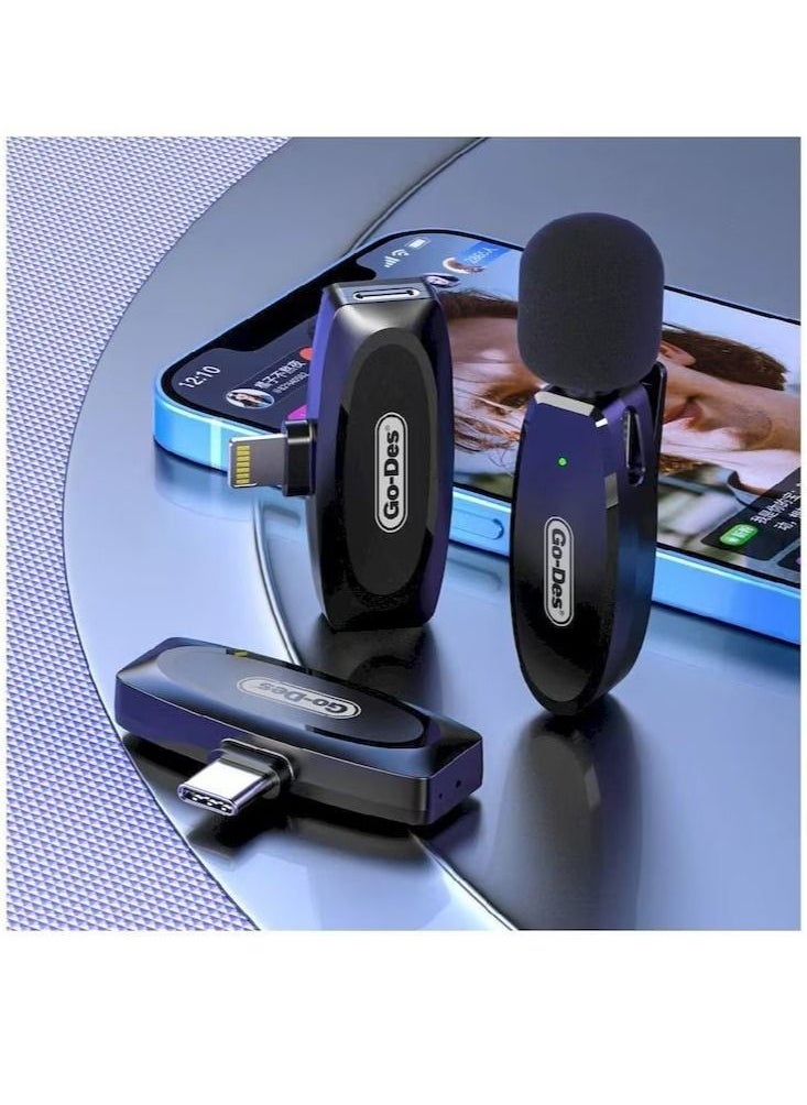 GO-DES Go-des Professional Wireless Digital Microphone for Iphone, Black  - Image 2