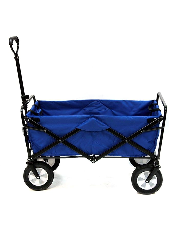 Zaboon Multi Function Outdoor Wagon Shopping Cart & Bags & Trolleys  Blue Blue - Image 1