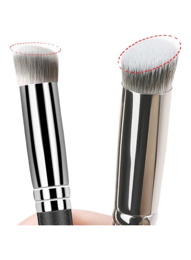 Uplus Round Tip 270 Concealer Brush + Detail 370 Concealer Brush 2-Piece Set, Soft Bristle Makeup Brush - Image 2