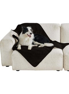 AMICA AMICA Dog Blankets for Dogs - Cat Blanket Washable for Sherpa Fleece Blanket, Soft Plush Reversible - Brown (Large)  - Image 1