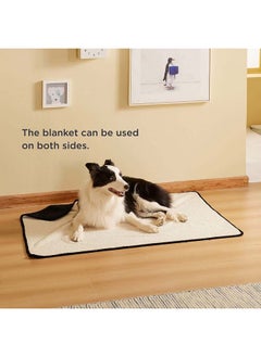 AMICA AMICA Dog Blankets for Dogs - Cat Blanket Washable for Sherpa Fleece Blanket, Soft Plush Reversible - Brown (Large)  - Image 3