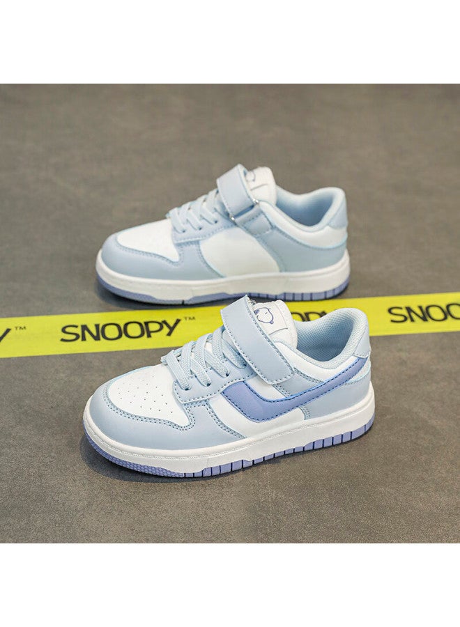 Snoopysnoopy Kids' Sports Shoes Boys Girls Students Casual Low-top Fashion All-match Sneakers 0301 January Blue Size 32 - Image 3
