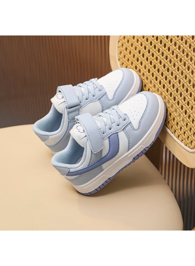 Snoopysnoopy Kids' Sports Shoes Boys Girls Students Casual Low-top Fashion All-match Sneakers 0301 January Blue Size 32 - Image 5