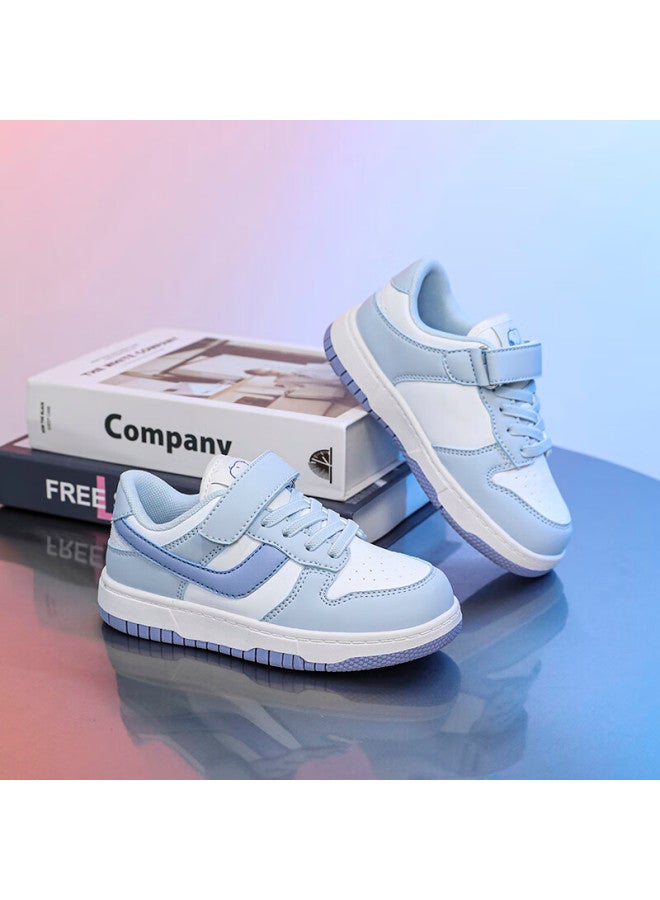 Snoopysnoopy Kids' Sports Shoes Boys Girls Students Casual Low-top Fashion All-match Sneakers 0301 January Blue Size 32 - Image 4