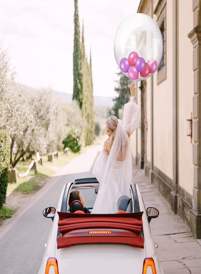 Vinsot 20 Pieces Large Clear Balloons 36 Inch Transparent Bobo Party Balloons Big Bubble for Stuffing Wedding Birthday Party Baby Shower Decoration - Image 4