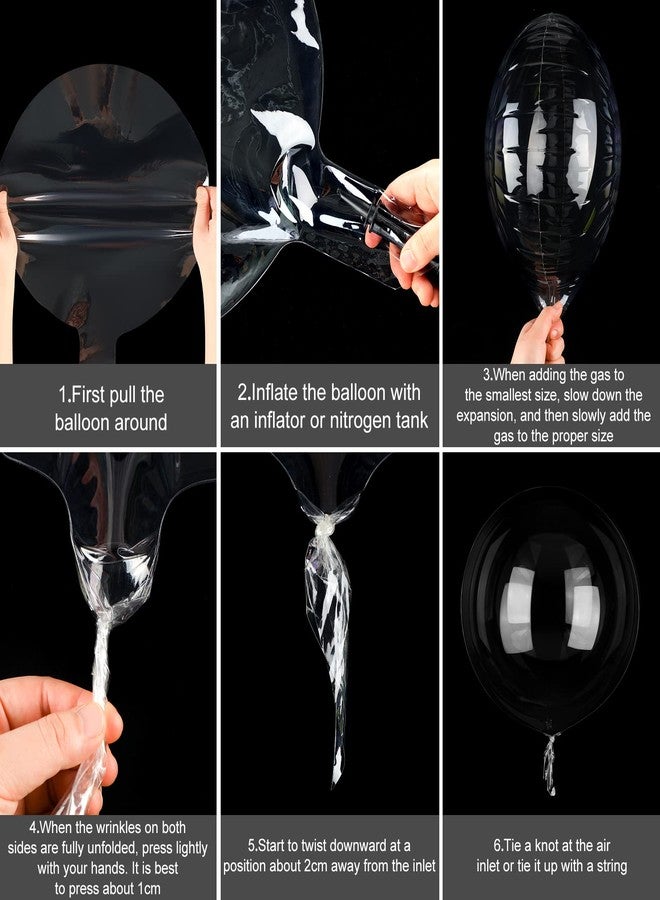 Vinsot 20 Pieces Large Clear Balloons 36 Inch Transparent Bobo Party Balloons Big Bubble for Stuffing Wedding Birthday Party Baby Shower Decoration - Image 3