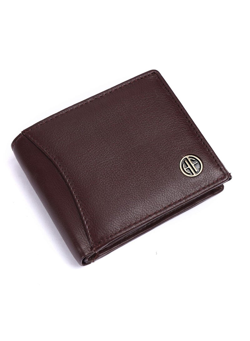 HAMMONDS FLYCATCHER Leather Wallet for Men - Redwood Brown - RFID Protected - 6 Card Slots and 3 ID Slots - Gift for Him (HK5Z) - Image 1