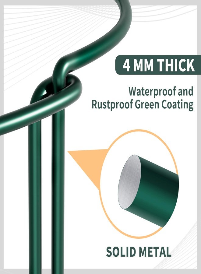 TCBWFY 10 Pack Plant Supports for Ourdoor Indoor Plants,10x16inch Metal Plant Peony Cages and Supports,Graden Stakes for Plants Flowers Peonies(20pack Plant Clips,20pack Plant Ties Include) - Image 4