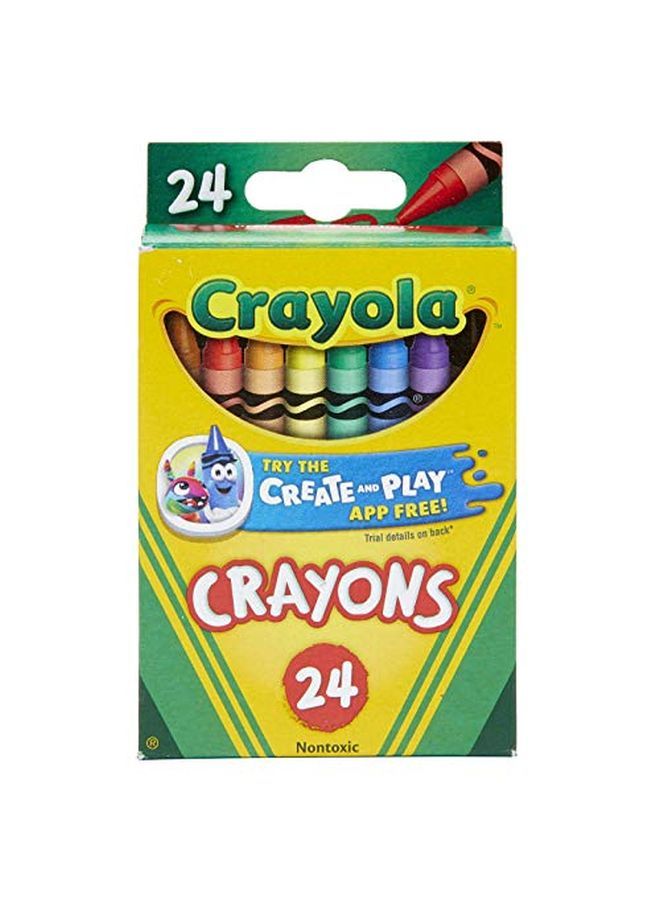 Crayola Crayons 24 Colors (Pack Of 4) - Image 1