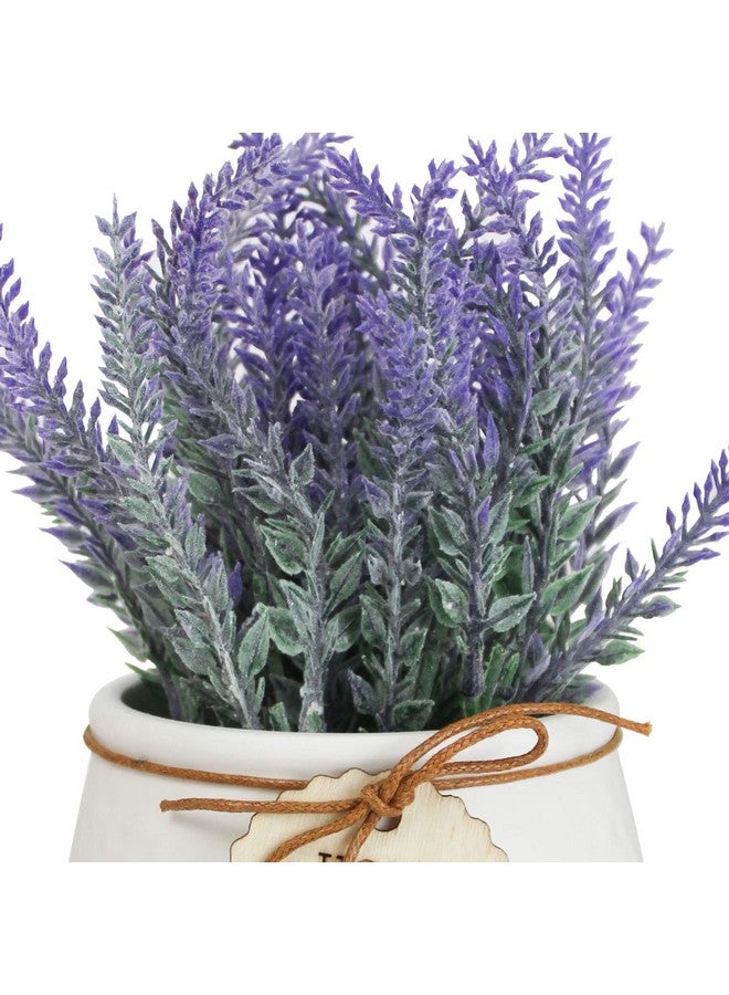 TIED RIBBONS TIED RIBBONS Polyester Artificial Lavender Flower Plant With Pot (Multi, 22.8 Cm X 10.1 Cm) Home Décor Items For Living Room Balcony Kitchen Bedroom Office Table Top Decoration  - Image 4