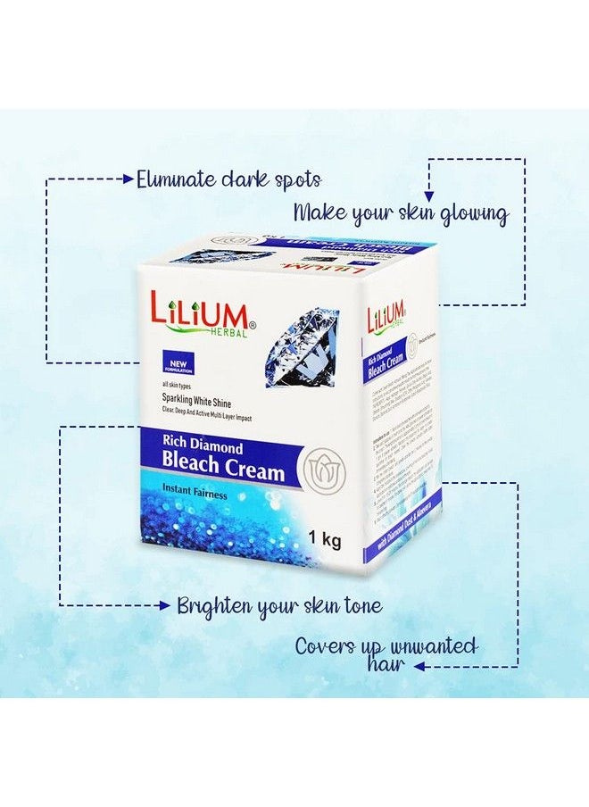 Lilium Herbal Diamond Instant Fairness Bleach Cream 1 Kg  - Image 5