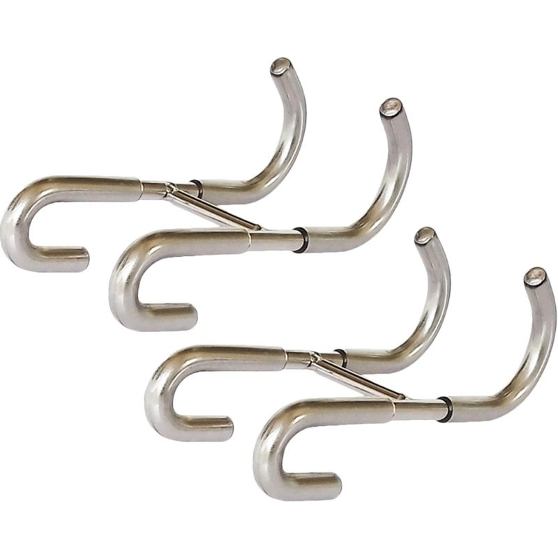 2Pcs Heavy Duty S Hooks 304 Stainless Steel Over Glass Door Towel Hanger No Drill - Image 2