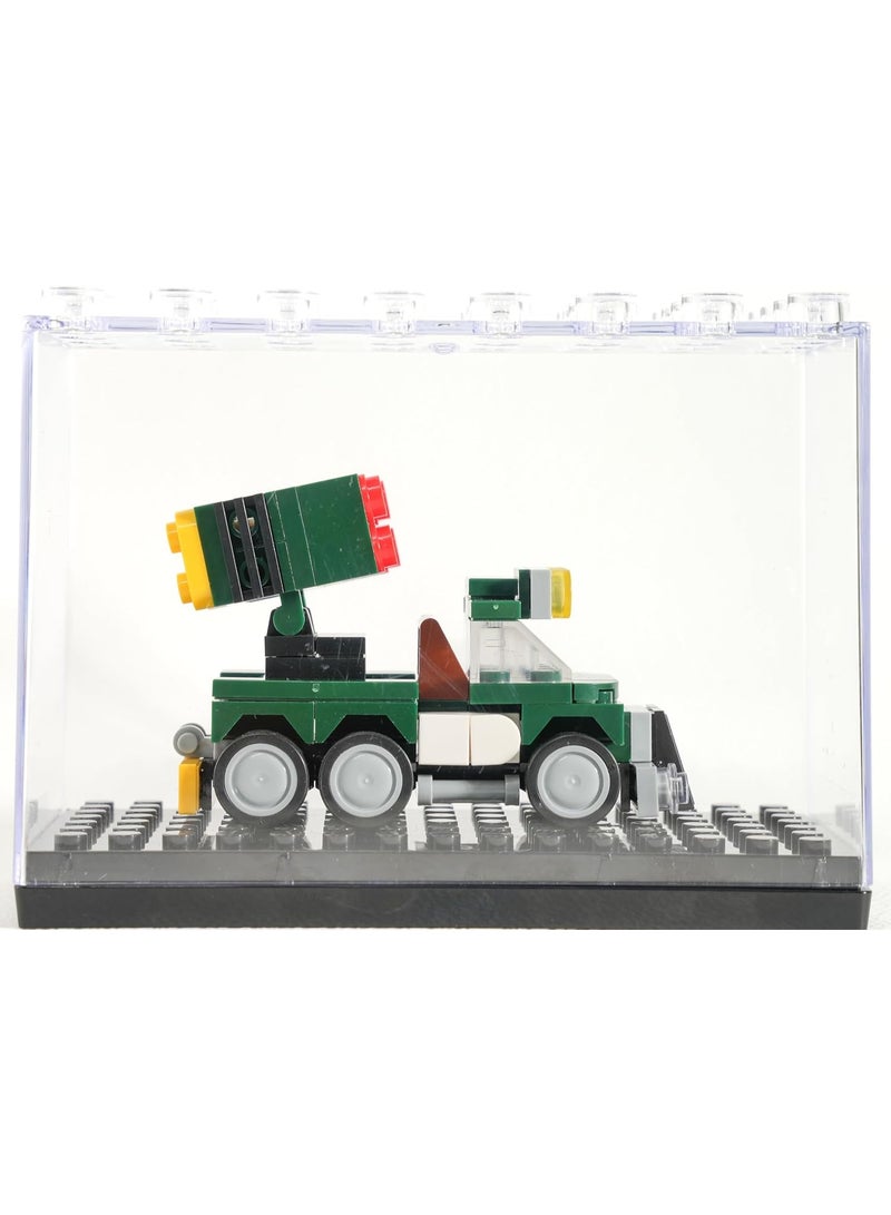 Blocky Blocks Building bricks toy with jelly beans candy (7 Rocket Launcher Truck) - Image 4
