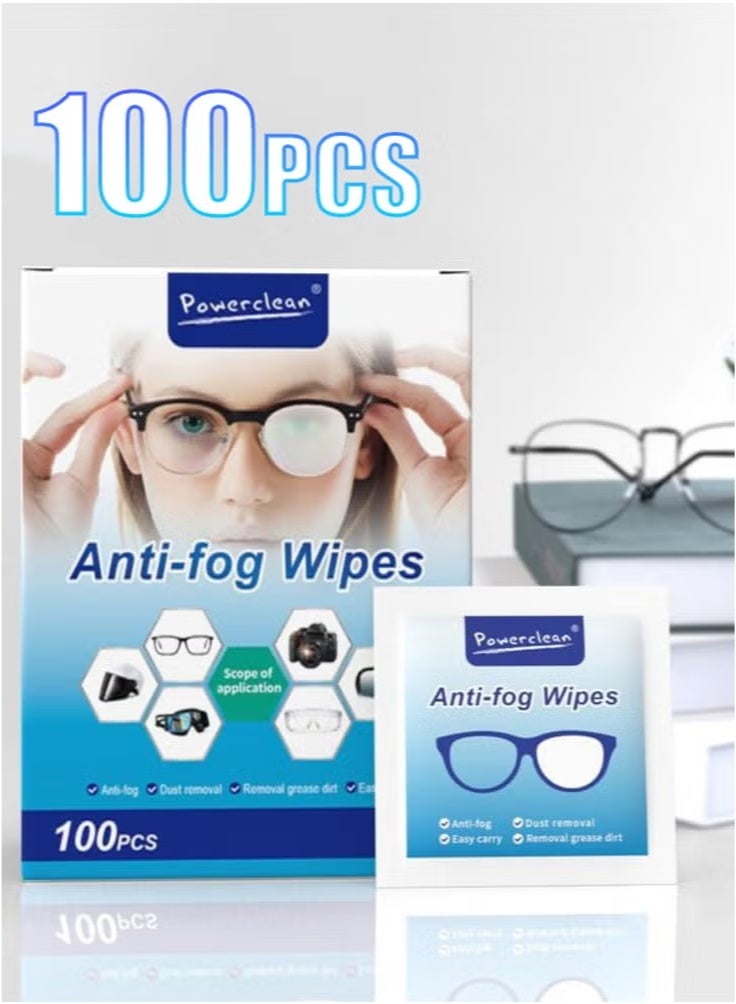 مناديل تنظيف عدسات النظارات المكونة من 100 قطعة ، مبللة مسبقا وملفوفة بشكل فردي وخالية من الخطوط ، مناديل منظفة للنظارات الشمسية ، عدسة الكاميرا ، نظارات واقية - Image 1