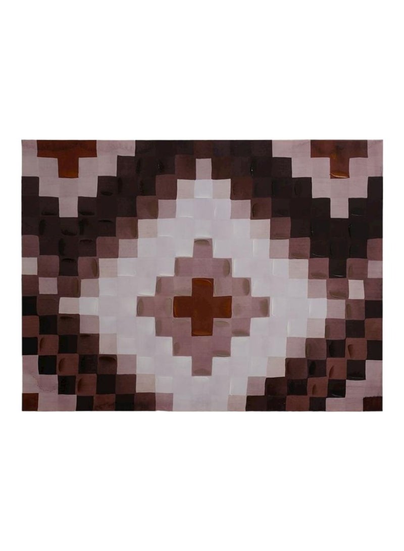 ACE Illusion Hand Painted Canvas Wall Art 90 X 120 Cm Multicolor