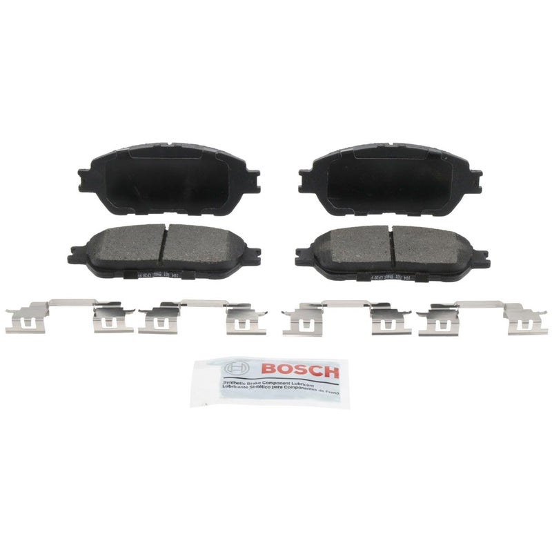 BOSCH BE906H Blue Ceramic Disc Brake Pad Set With Hardware Compatible With Select Lexus ES300 ES330 Toyota Avalon Camry Sienna Solara Tacoma FRONT