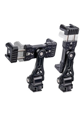 Versatile 360° Adjustable Metal Phone Tripod Mount with Double Cold Shoe for iPhone Smartphone DSLR Gimbal Vlogging - pzsku/Z779AF6C94307CA2895E7Z/45/1746982924/cb467f56-1796-43be-a4dc-201ff76f4783