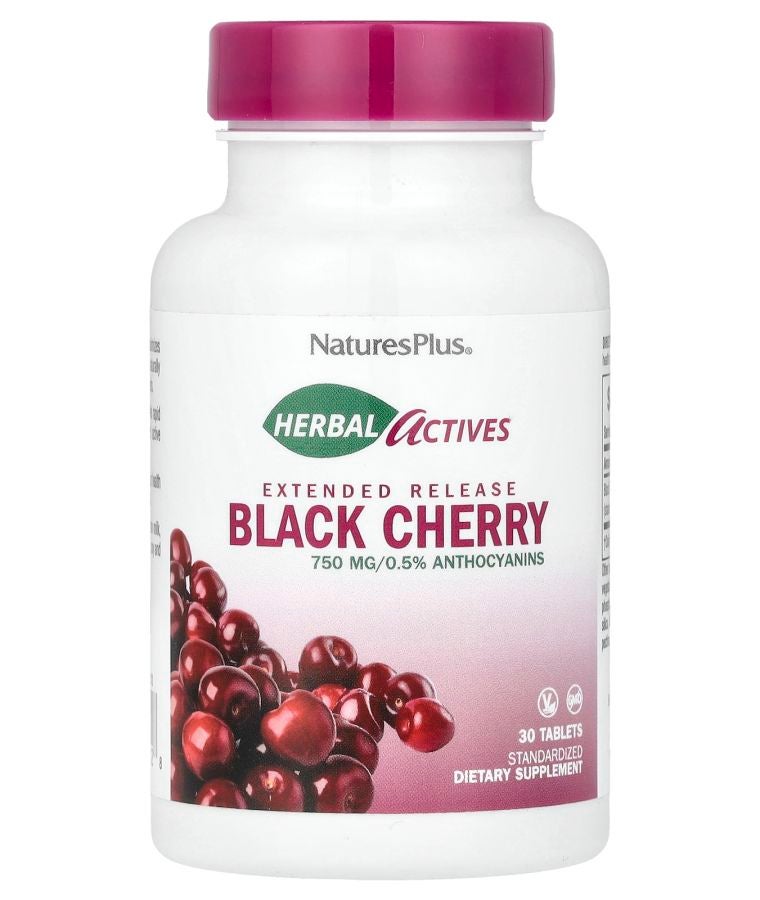 NaturesPlus Herbal Actives Black Cherry 750 mg 30 Tablets