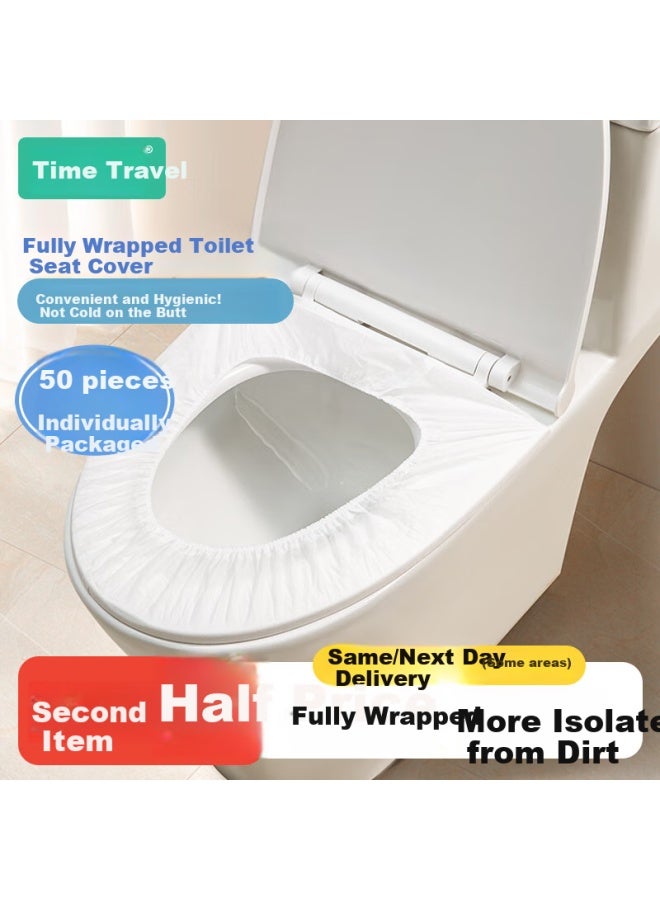 Sometimes Toilet Seat Covers Full Coverage Seat Paper For Postpartum Women Travel Hotel 50 Pieces - Image 1