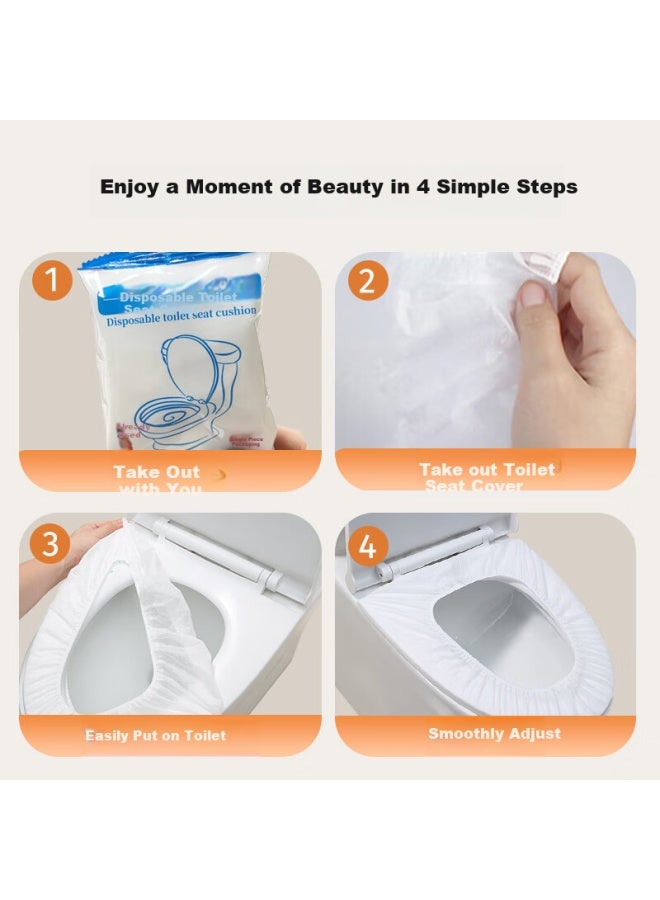 Sometimes Toilet Seat Covers Full Coverage Seat Paper For Postpartum Women Travel Hotel 50 Pieces - Image 2