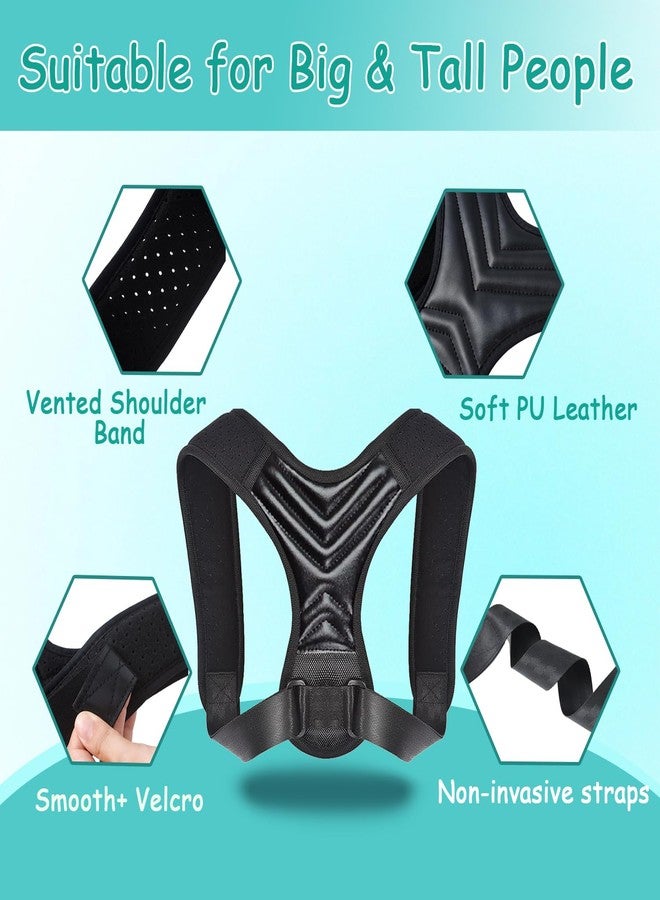 King Mills Plus Size Back Brace, Back Brace Posture Corrector for Women and Men, Ideally Use as Plus Size XL to XXXL Back Straps for Posture, Back Spine Corrector, or Rounded Shoulder Corrector - Image 5