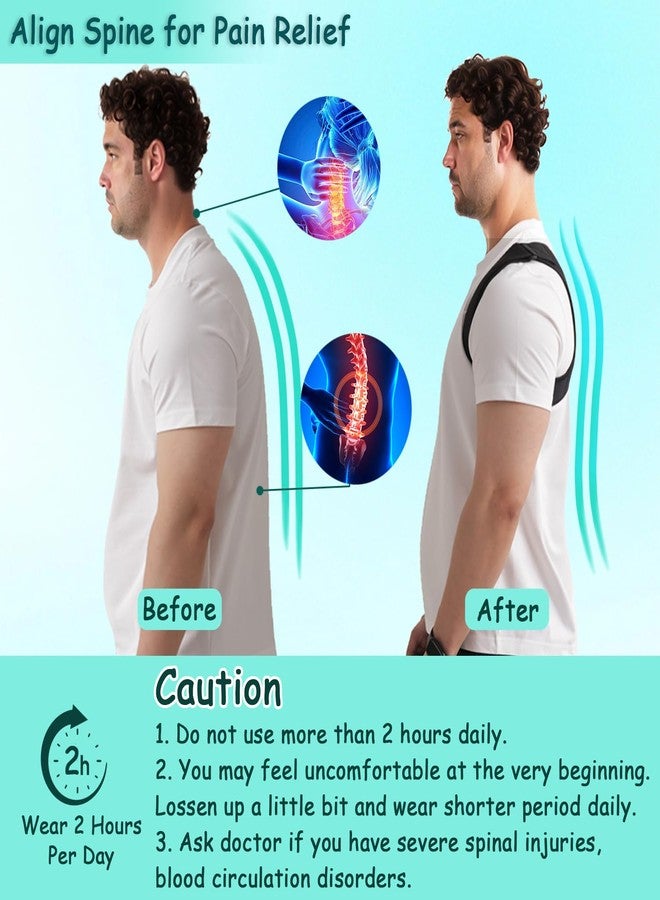 King Mills Plus Size Back Brace, Back Brace Posture Corrector for Women and Men, Ideally Use as Plus Size XL to XXXL Back Straps for Posture, Back Spine Corrector, or Rounded Shoulder Corrector - Image 3