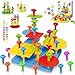 Ggiibro Peg Board Toy set 73Pcs DIY Building Stacking Toys for Kids 36 Years OldSTEM Educational Kids Toy for Brain DevelopmentMontessori Sensory ToysUpgrade Various Foam Board Plastic Lacing String Game - Image 2