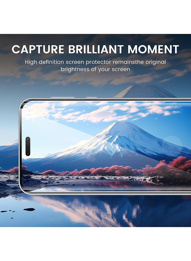 Wffo 7-in-1 - Compatible with Honor X9c Case - Screen Protector / Camera Lens Protector / Dust Plug - Phone Case with Ring Stand - Transparent Glitter Phone Case - TPU Drop Protection - Full Body Protection Shock Case - Pink - Image 5