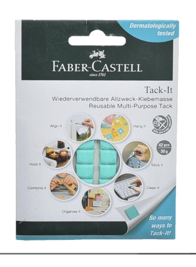 Faber-Castell Blue Tack 30g Green Card, Single - Image 1