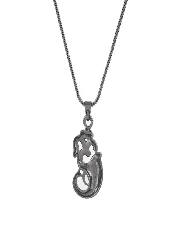 VOYLLA Eclipse Ganesha & Om Divine Black Mens Pendant, Black Pendant For Men, Gift For Men, Classic, Trendy, Anniversary Gift For Husband, Birthday Gift, Everyday Wear - Image 5