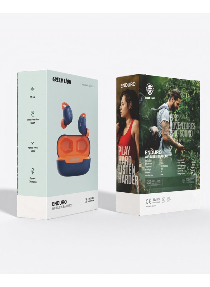 GREEN LION Enduro Wireless Earbuds - Blue - Image 2